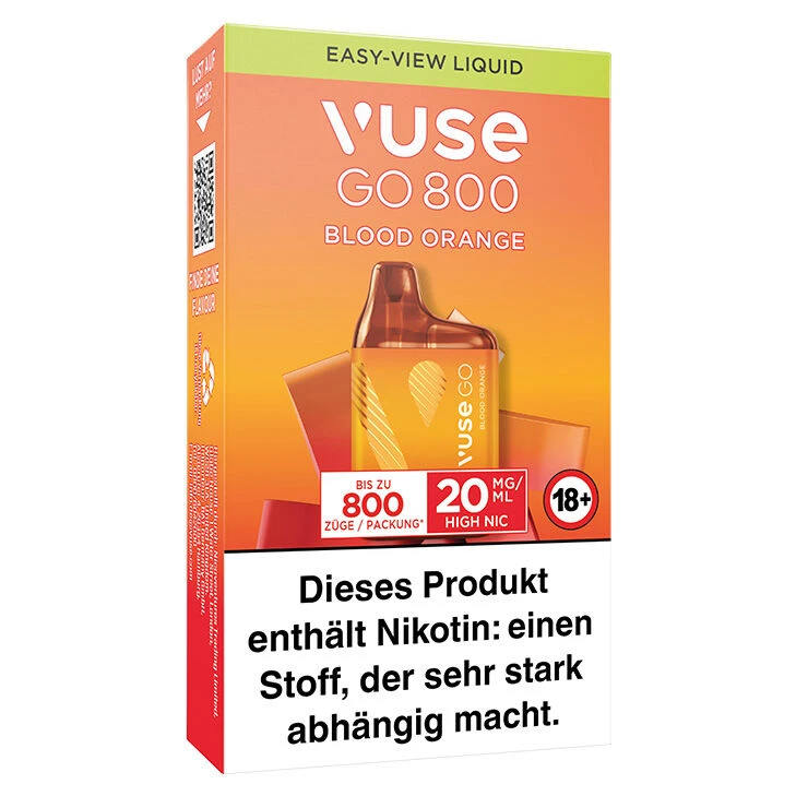 Vuse GO 800 Blood Orange 20 mg Einweg E-Zigarette Vuse GO 800 Blood Orange 20 Mg Einweg E-Zigarette -Tabak Geschäft VUSE GO 800 Blood orange 20mg 3d 2