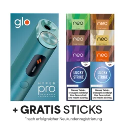 Glo Hyper Pro Jade Teal Plus Sticks