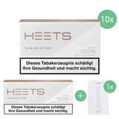 IQOS HEETS Teak Stange (10er Packung) + IQOS Cleaning Sticks