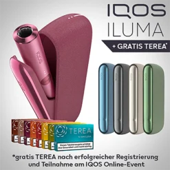 IQOS Iluma Sunset Red (rot) + Gratis TEREA