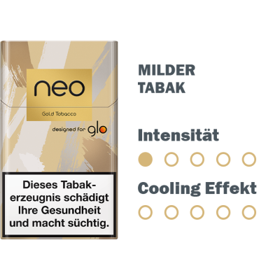 neo Gold Tobacco Neo Gold Tobacco -Tabak Geschäft neo sticks info gold