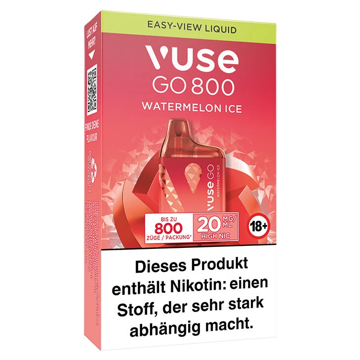 Vuse GO 800 Watermelon Ice 20 mg Einweg E-Zigarette Vuse GO 800 Watermelon Ice 20 Mg Einweg E-Zigarette -Tabak Geschäft vuse go 800 Watermelin ice 3d 2