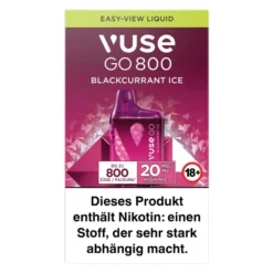 VUSE GO 800 10 + 4 -Tabak Geschäft vuse go 800 blackcurrant ice