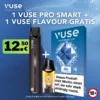 1 Vuse Pro Smart + 1 Vuse Flavour Blueberry Ice Gratis